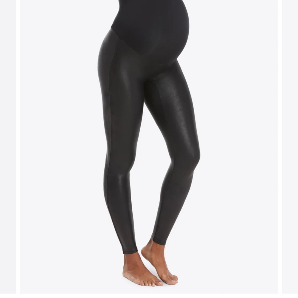 Mama Faux Leather Leggings - NEVER WORN